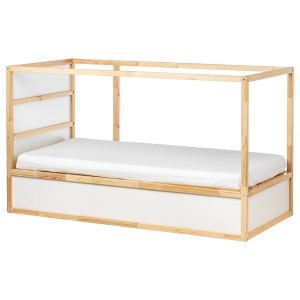 IKEA KURA reversible bed, Twin White / Pine, Ikea Outlet | 1604VNHBE