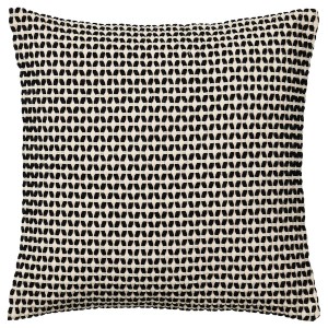 IKEA KUSTFLY cushion cover, beige/black, 20x20 in, Ikea Outlet | 7581DWMBR