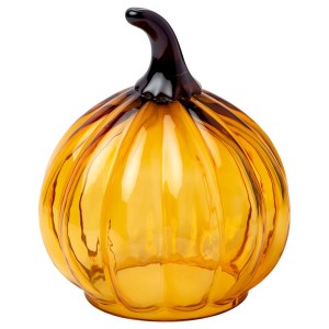 IKEA KUSTFYR decoration, glass/pumpkin, 6 ¾ in, Ikea Outlet | 3642WPZAK