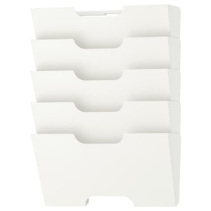 IKEA KVISSLE wall magazine rack, white, Ikea Outlet | 6274FDEAB