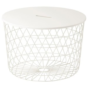 IKEA KVISTBRO Storage table, 24 in White, Ikea Outlet | 3902XMKFR