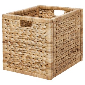 IKEA LABBSAL basket, handmade water hyacinth, 12 ½x13 ½x12 ½ in, Ikea Outlet | 7253NLBOZ