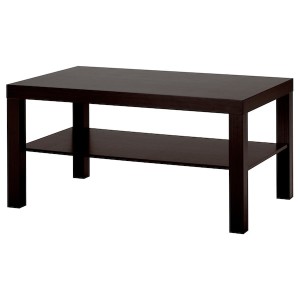 IKEA LACK Coffee table, 35 3/8x21 5/8 in Black / Brown, Ikea Outlet | 9614DBPKZ