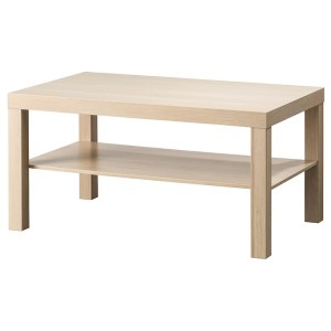 IKEA LACK Coffee table, 35 3/8x21 5/8 in White Stained Oak Effect, Ikea Outlet | 2608KVHEQ