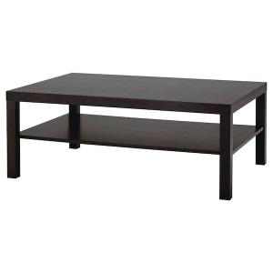 IKEA LACK Coffee table, 46 1/2x30 3/4 in Black / Brown, Ikea Outlet | 1569YHDIZ