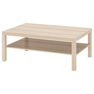 IKEA LACK Coffee table, 46 1/2x30 3/4 in White Stained Oak Effect, Ikea Outlet | 6803PKCZF