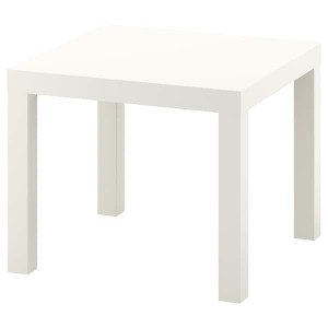 IKEA LACK Side table, 21 5/8x21 5/8 in White, Ikea Outlet | 4791TWKLE