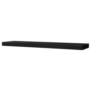 IKEA LACK Wall shelf, 74 3/4x10 1/4 in Black / Brown, Ikea Outlet | 2957YNXDM
