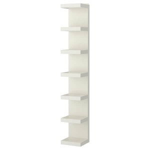 IKEA LACK Wall shelf unit, 11 3/4x74 3/4 in White, Ikea Outlet | 3087MJQNK