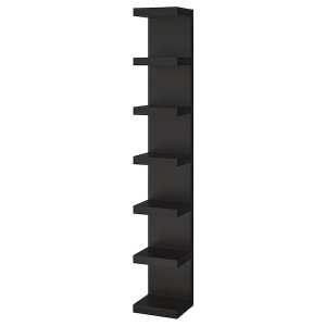 IKEA LACK Wall shelf unit, 11 3/4x74 3/4 in Black / Brown, Ikea Outlet | 6913DGFUR
