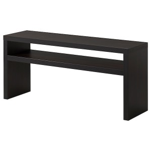 IKEA LACK console table, 55 1/8x15 3/8 in Black / Brown, Ikea Outlet | 7126MCRJZ
