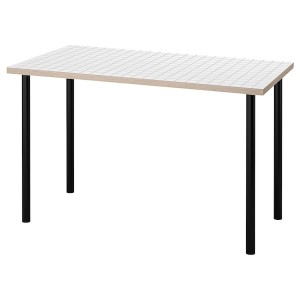 IKEA LAGKAPTEN / ADILS desk, 47 1/4x23 5/8 in White Anthracite / Black, Ikea Outlet | 0574RCSPA