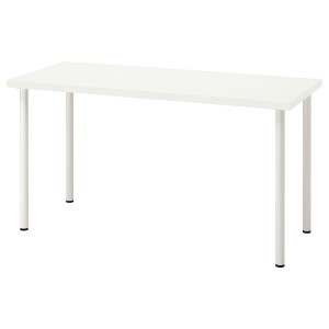 IKEA LAGKAPTEN / ADILS desk, 55 1/8x23 5/8 in White, Ikea Outlet | 5036IUJQA