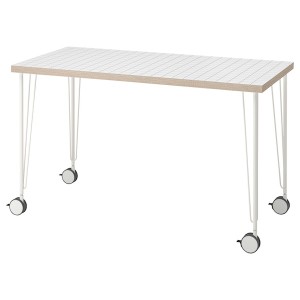 IKEA LAGKAPTEN / KRILLE desk, 47 1/4x23 5/8 in White Anthracite / White, Ikea Outlet | 7146LXUEZ