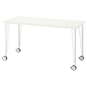 IKEA LAGKAPTEN / KRILLE desk, 55 1/8x23 5/8 in White, Ikea Outlet | 2971OXKVD