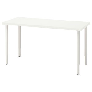 IKEA LAGKAPTEN / OLOV desk, 55 1/8x23 5/8 in White, Ikea Outlet | 1784IJDBG