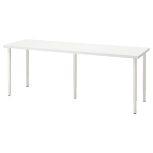 IKEA LAGKAPTEN / OLOV desk, 78 3/4x23 5/8 in White, Ikea Outlet | 2701GZEUD