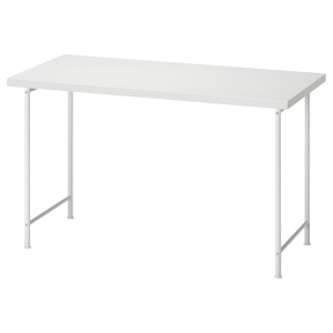 IKEA LAGKAPTEN / SPÄND desk, 47 1/4x23 5/8 in White, Ikea Outlet | 2847BUEFZ