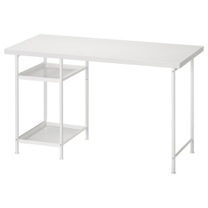 IKEA LAGKAPTEN / SPÄND desk, 47 1/4x23 5/8 in White, Ikea Outlet | 5876FVIUQ