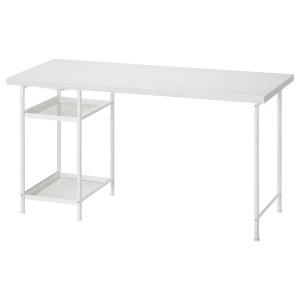 IKEA LAGKAPTEN / SPÄND desk, 55 1/8x23 5/8 in White, Ikea Outlet | 5638PRWIH