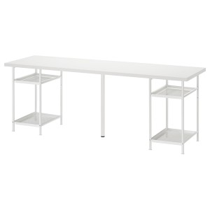 IKEA LAGKAPTEN / SPÄND desk, 78 3/4x23 5/8 in White, Ikea Outlet | 3194RKJIE
