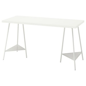IKEA LAGKAPTEN / TILLSLAG desk, 55 1/8x23 5/8 in White, Ikea Outlet | 1743WEOVT