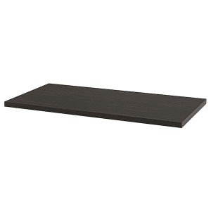IKEA LAGKAPTEN tabletop, 47 1/4x23 5/8 in Black / Brown, Ikea Outlet | 1592AZLFU