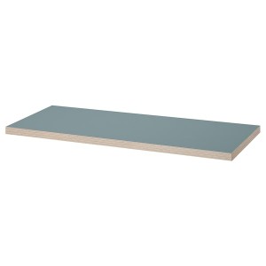 IKEA LAGKAPTEN tabletop, 47 1/4x23 5/8 in Gray / Turquoise, Ikea Outlet | 2371WOLES