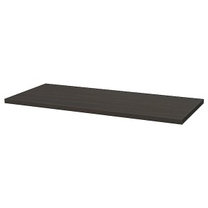 IKEA LAGKAPTEN tabletop, 55 1/8x23 5/8 in Black / Brown, Ikea Outlet | 1056WXHIP