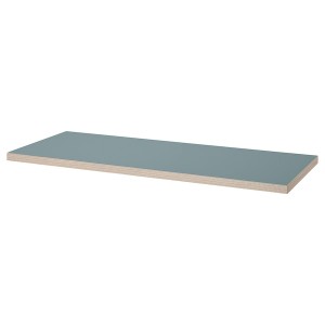 IKEA LAGKAPTEN tabletop, 55 1/8x23 5/8 in Gray / Turquoise, Ikea Outlet | 9835SPDBV