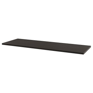 IKEA LAGKAPTEN tabletop, 78 3/4x23 5/8 in Black / Brown, Ikea Outlet | 0458AISVW