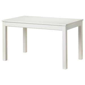 IKEA LANEBERG extendable table, white, 51 1/8/74 3/4x31 1/2 in, Ikea Outlet | 9437KLJRC