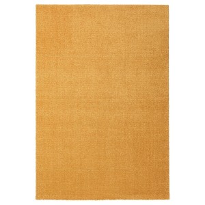 IKEA LANGSTED Rug, low pile, 4 ' 4 inx6 ' 5 in Yellow, Ikea Outlet | 5469WDNPX