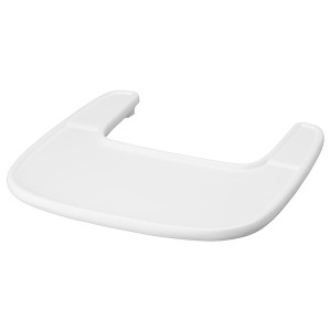 IKEA LANGUR High chair tray, white, Ikea Outlet | 8791WFZCU