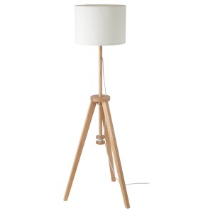 IKEA LAUTERS Floor lamp with LED bulb White, Ikea Outlet | 5237RNLQU