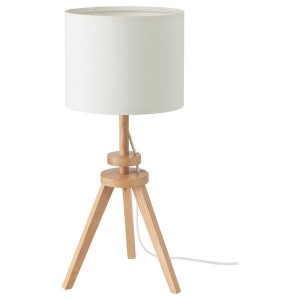 IKEA LAUTERS table lamp, ash/white Ash / White, Ikea Outlet | 9507VLKXJ