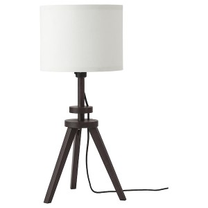 IKEA LAUTERS table lamp, brown ash White, Ikea Outlet | 1958WJLAT