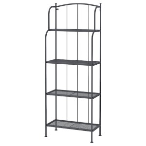 IKEA LÄCKÖ Shelving unit, outdoor, gray, Ikea Outlet | 0592WSGRQ