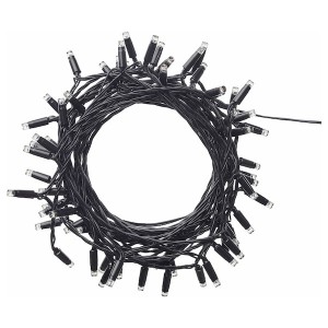 IKEA LEDLJUS LED string light with 64 lights, outdoor black, Ikea Outlet | 0764WMPDU