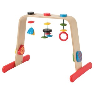 IKEA LEKA baby gym, birch/multicolor, Ikea Outlet | 2910VSZYI