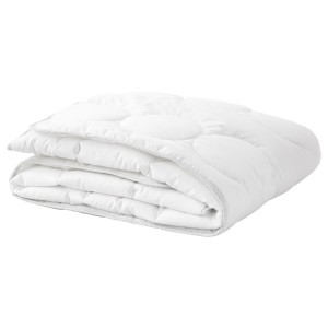IKEA LENAST Crib comforter, gray, 43x49 in White, Ikea Outlet | 6138OWXAJ