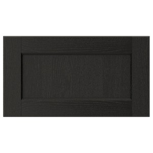 IKEA LERHYTTAN drawer front, 18x10 in Black Stained, Ikea Outlet | 3471TIBKF