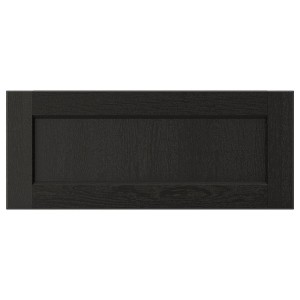 IKEA LERHYTTAN drawer front, 24x10 in Black Stained, Ikea Outlet | 0729SCUDG