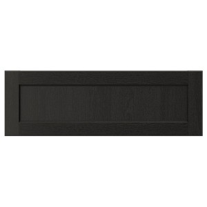 IKEA LERHYTTAN drawer front, 30x10 in Black Stained, Ikea Outlet | 7810FMHUT