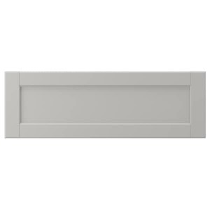 IKEA LERHYTTAN drawer front, 30x10 in Light Gray, Ikea Outlet | 3597KHSJM
