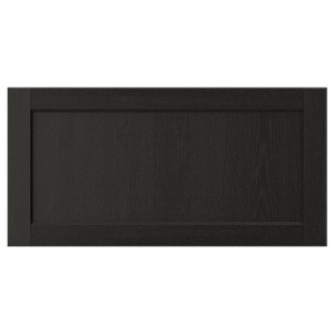 IKEA LERHYTTAN drawer front, 30x15 in Black Stained, Ikea Outlet | 2805HYQJV