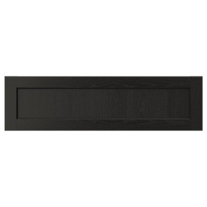 IKEA LERHYTTAN drawer front, 36x10 in Black Stained, Ikea Outlet | 6371AIYWF