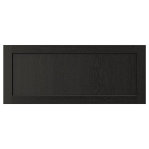 IKEA LERHYTTAN drawer front, 36x15 in Black Stained, Ikea Outlet | 6372KRNQD
