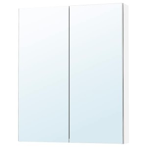 IKEA LETTAN mirror cabinet with doors, mirror effect/mirror glass, 30x6x37 in, Ikea Outlet | 5364DGIHN
