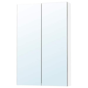 IKEA LETTAN mirror cabinet with doors, mirror effect/mirror glass, 24x6x37 in, Ikea Outlet | 2548SOQPN